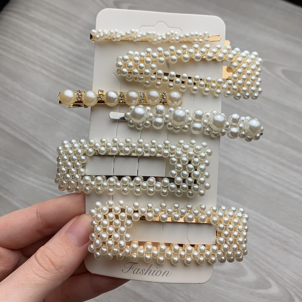 NEW Pearl hair clips, barrettes, accessories - Picture 4 of 12